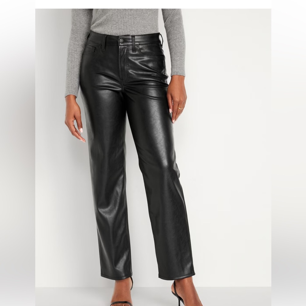 Old Navy leather pants